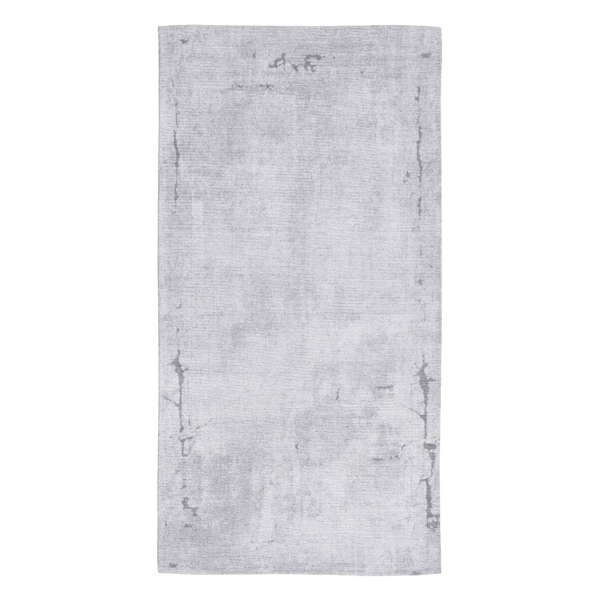 Tæppe 80 x 150 cm Grå Polyester Bomuld